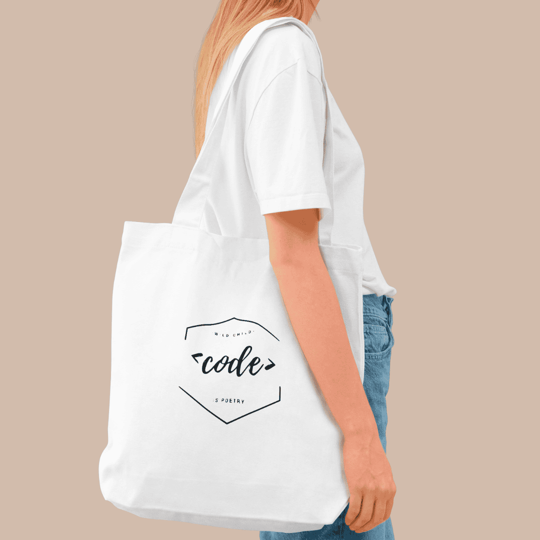 wild child | tote-bag | CODE is poetry an schulter